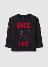 OVS Black Long-Sleeve T-Shirt For Kids