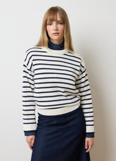 OVS Oversized Cotton Blend Striped Sweater