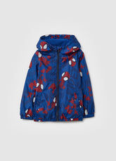 OVS Blue Padded Children'S Jacket With Zip And Spider-Man Print