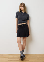 OVS Black Stretchy Fabric Skirt Regular Fit