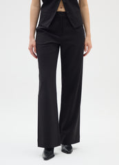 OVS Straight Black Trousers With Elastic Waist