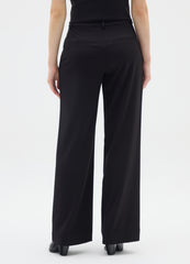 OVS Straight Black Trousers With Elastic Waist