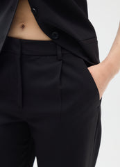 OVS Straight Black Trousers With Elastic Waist