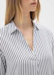 OVS White Striped Viscose Shirt