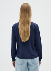 OVS Long Sleeve Blue Viscose Shirt
