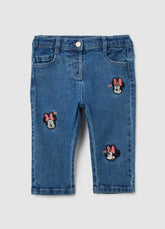 OVS Stretch Denim Trousers With Minnie