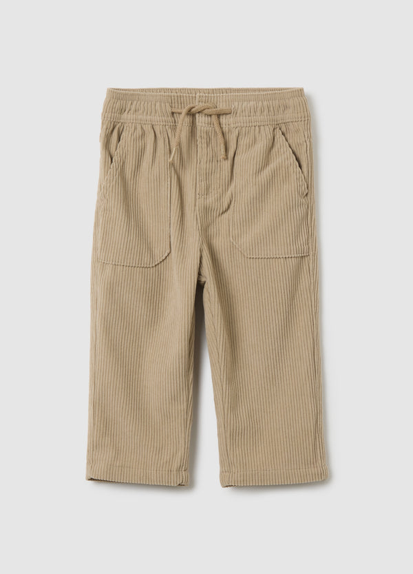 OVS Beige Regular Fit Baby Trousers