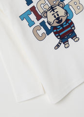 OVS White Pure Cotton Children'S T-Shirt With Print