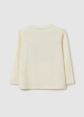 OVS Pure Cotton Beige Regular Fit Baby T-Shirt