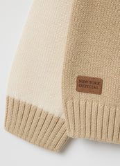 OVS Beige Regular Fit Children'S Sweater In Cotton Blend