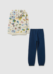 OVS Children'S Sweatshirt And Trousers Set In Pure Multicolour Cotton