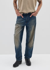 OVS Blue Cotton Baggy Jeans