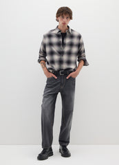 OVS Grey Cotton Baggy Jeans