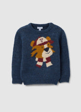OVS Blue Children'S Regular Fit Jumper With Print