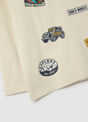 OVS Children'S Beige Stretch Cotton Regular Fit Top