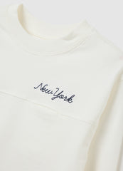 OVS Children's T-Shirt In Pure White Cotton Regular Fit