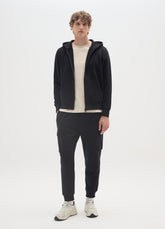 OVS Regular Fit Black Cotton Blend Jacket With Zip