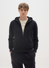 OVS Regular Fit Black Cotton Blend Jacket With Zip