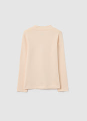 OVS Girl'S Beige Pure Cotton Sweater, Regular Fit