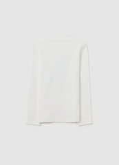 OVS Girls' White Pure Cotton Regular Fit Top