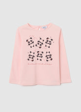 OVS Pink Cotton Regular Fit Girls' Shirt