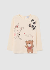 OVS Beige Pure Cotton Regular Fit Girl’S T-Shirt