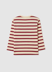 OVS Children'S Pure Cotton Striped T-Shirt With Regular Fit