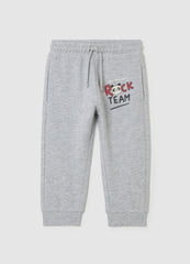 OVS Grey Regular Fit Pure Cotton Trousers For Boys