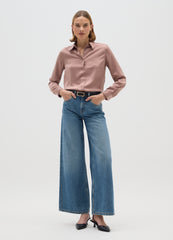 OVS Pink Satin Shirt Regular Fit