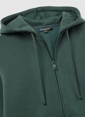 OVS Green Cotton-Blend Zip-Up Hoodie, Regular Fit