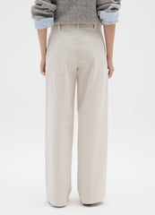 OVS Beige Cotton And Velvet Trousers Regular Fit
