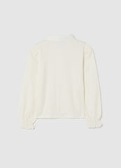 OVS White Long-Sleeved Shirt In Stretch Cotton