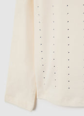 OVS Girls' Beige Stretch Cotton Jumper Regular Fit