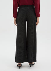 OVS Black Wide-Leg Trousers With Glitter