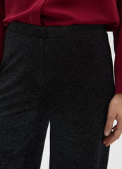 OVS Black Wide-Leg Trousers With Glitter