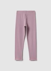 Ovs Girls' Stretch Cotton Pink Skinny Fit Leggings