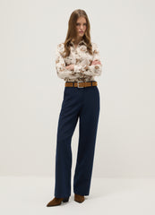 OVS Multicolour Long Sleeve Satin Shirt With Floral Pattern, Regular Fit