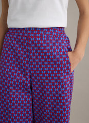 Ovs Multicoloured Regular Fit Stretch Cotton Trousers With Print