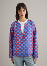 Ovs Multicolour Lyocell Blend Shirt, Regular Fit, Deep V