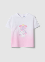 Ovs Multicoloured Stretch Cotton Unicorn Girl'S T-Shirt