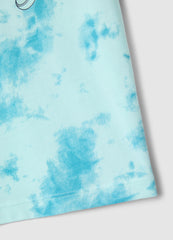 Ovs Children'S Blue Tie-Dye Pure Cotton T-Shirt Regular Fit