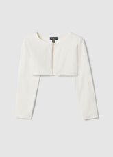 Ovs Girls' White Slim Fit Stretch Cotton T-Shirt