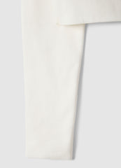 Ovs Girls' White Slim Fit Stretch Cotton T-Shirt