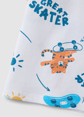 Ovs Multicolor Pure Cotton Children'S Regular Fit T-Shirt With Prints