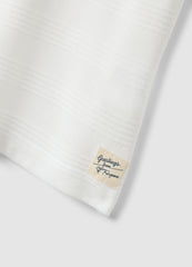 OVS White Cotton Blend Regular Fit Kids' T-Shirt With Stripes