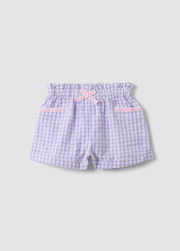 OVS Purple Cotton Shorts