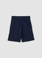 OVS Boys' Blue 100% Cotton Shorts, Regular Fit