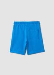 OVS Boys Blue Pure Cotton Shorts, Regular Fit