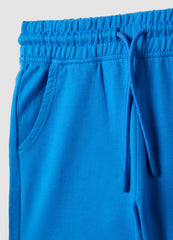 OVS Boys Blue Pure Cotton Shorts, Regular Fit