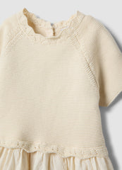 OVS Beige Dress In Pure Cotton With Buttons